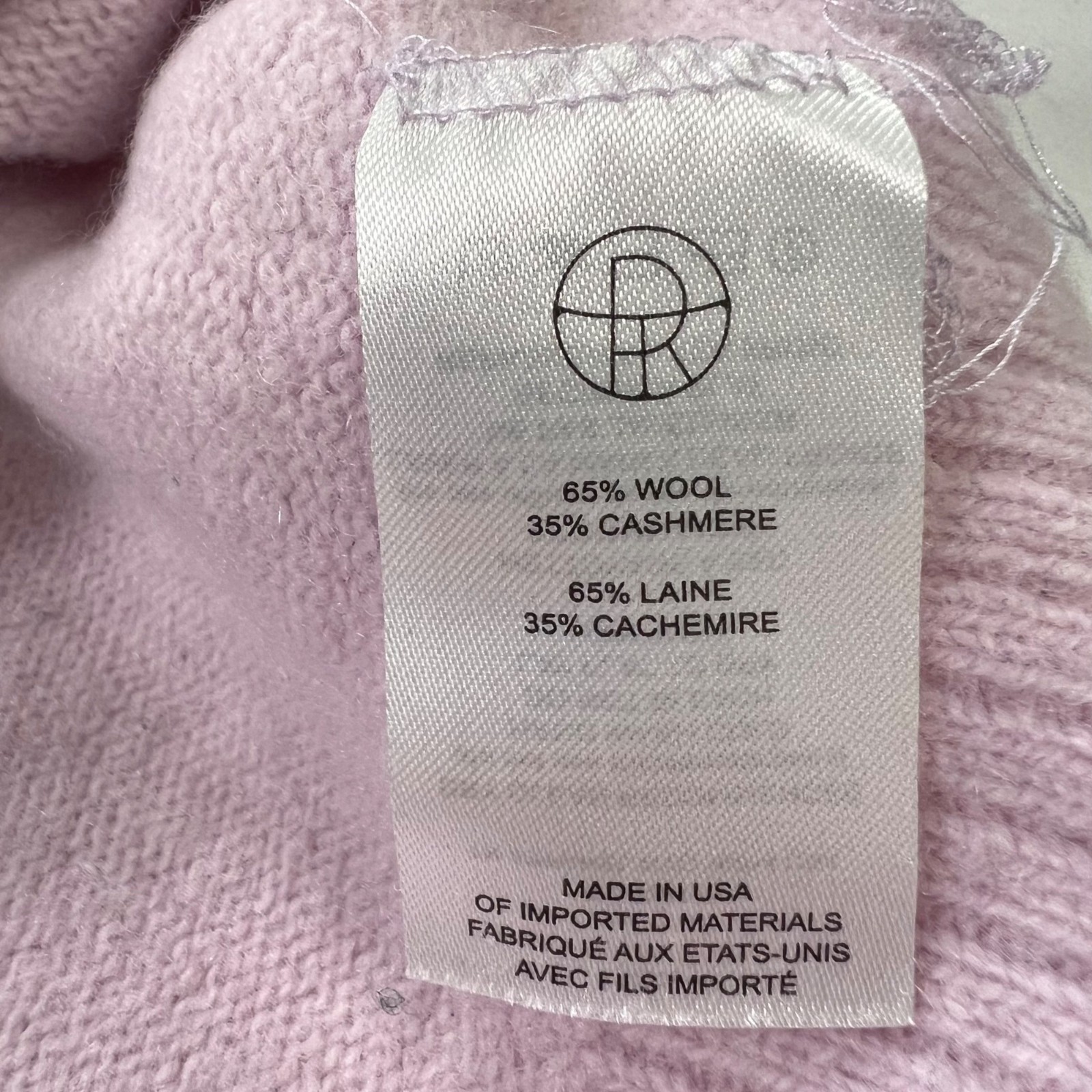 The Row Sibem Sweater Wool Cashmere in Pink Size XSmall G2U