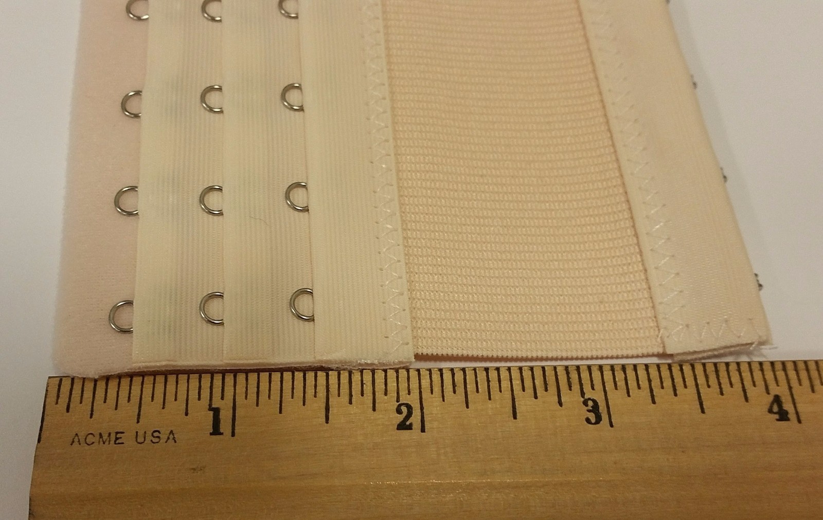 Set Of 4 Bra Extender 5 Hooks with Elastic