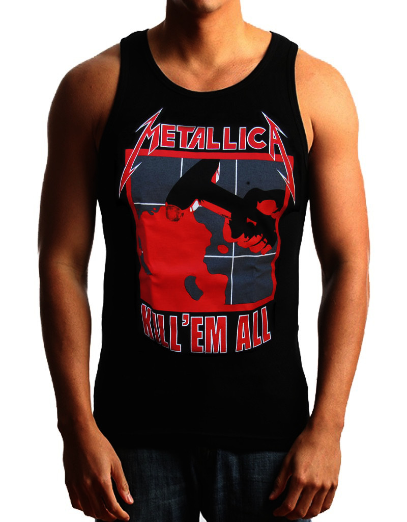 METALLICA KILL’EM ALL PUNK ROCK Band Black Tank Top