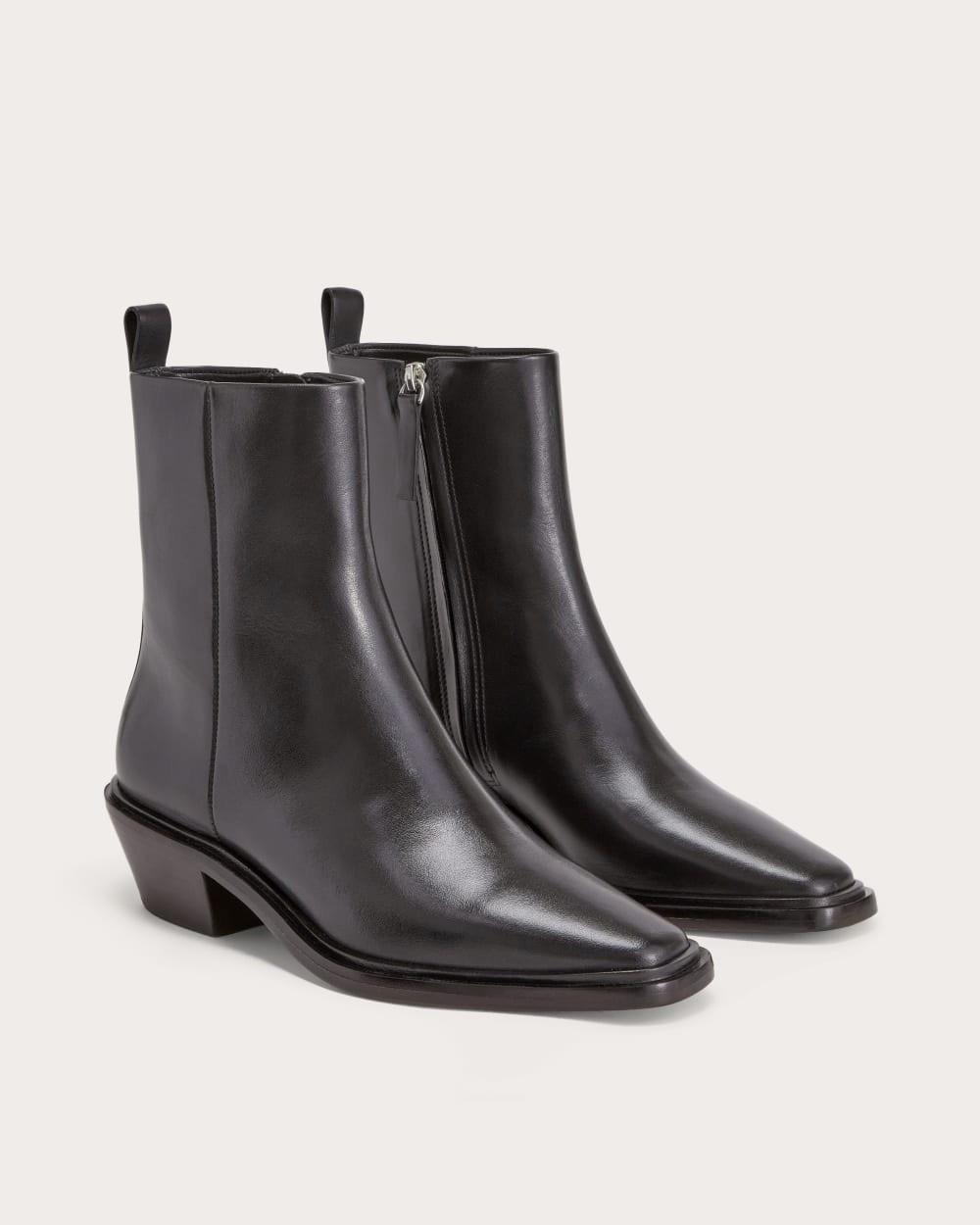 Everlane The Havana Boot Black Leather Ankle Boots Size 9 New in Box