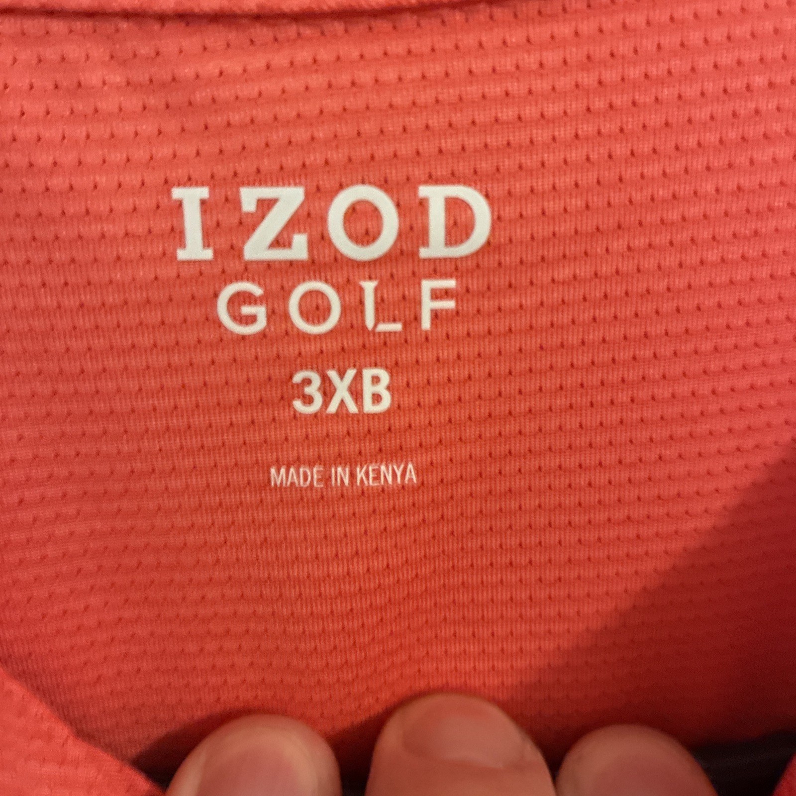 NWT Izod Swingflex Elite Short Sleeve Golf Polo Men’s Polyester Orange Size 3XB