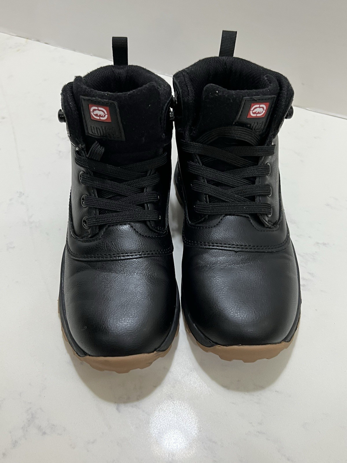 Unltd. Boy Boots Size 2. Color Is Black/brown Boots. Rubber