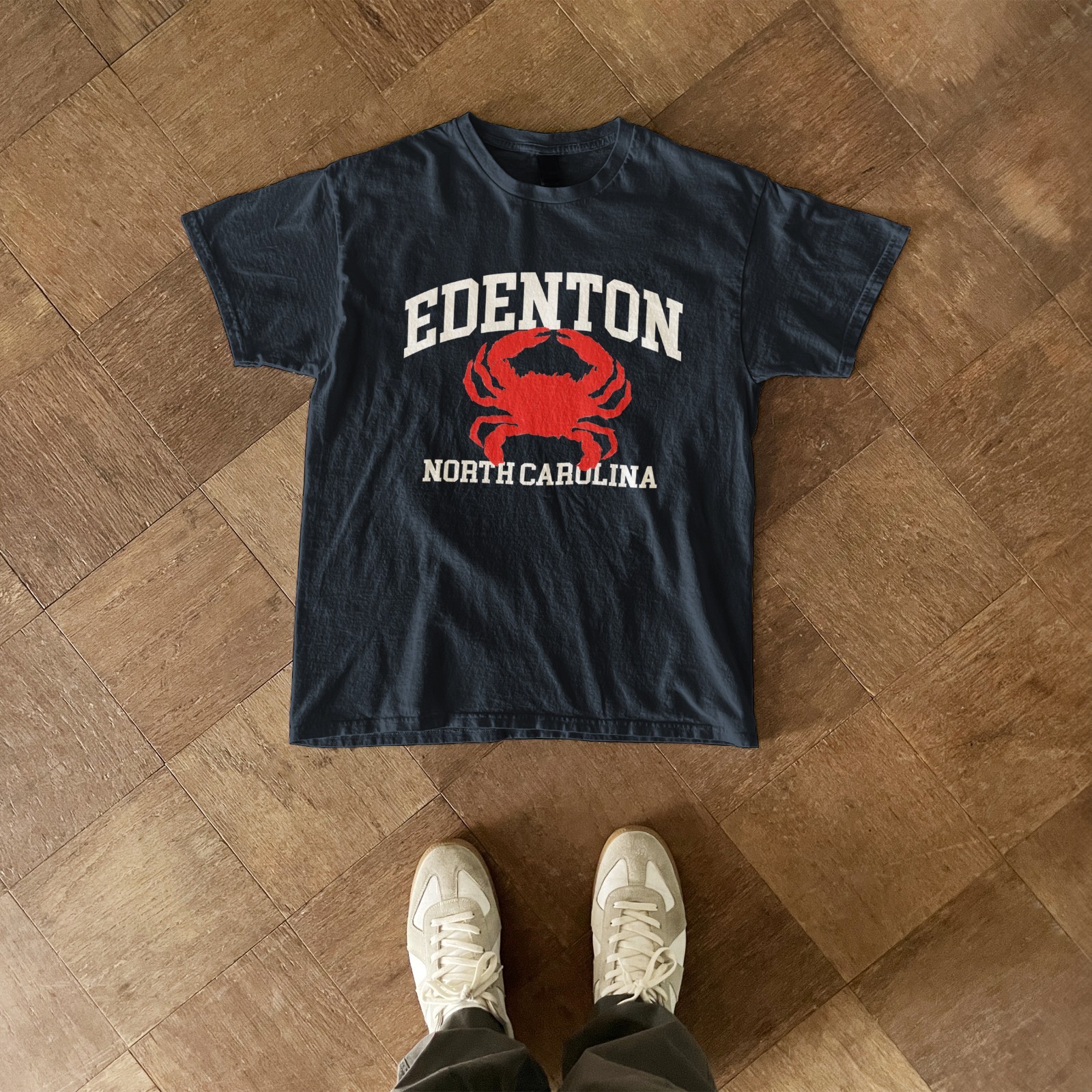 Edenton NC retro crab fishing rustic nautical bay life vibes