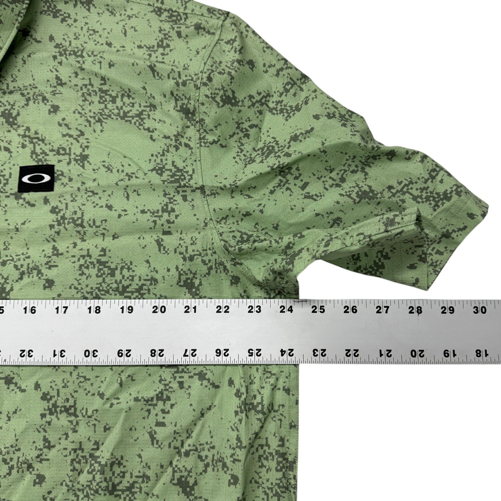 Oakley Sand Camo Woven Shirt Mens XXL Digi Camo New Jade Green Button Up NWT