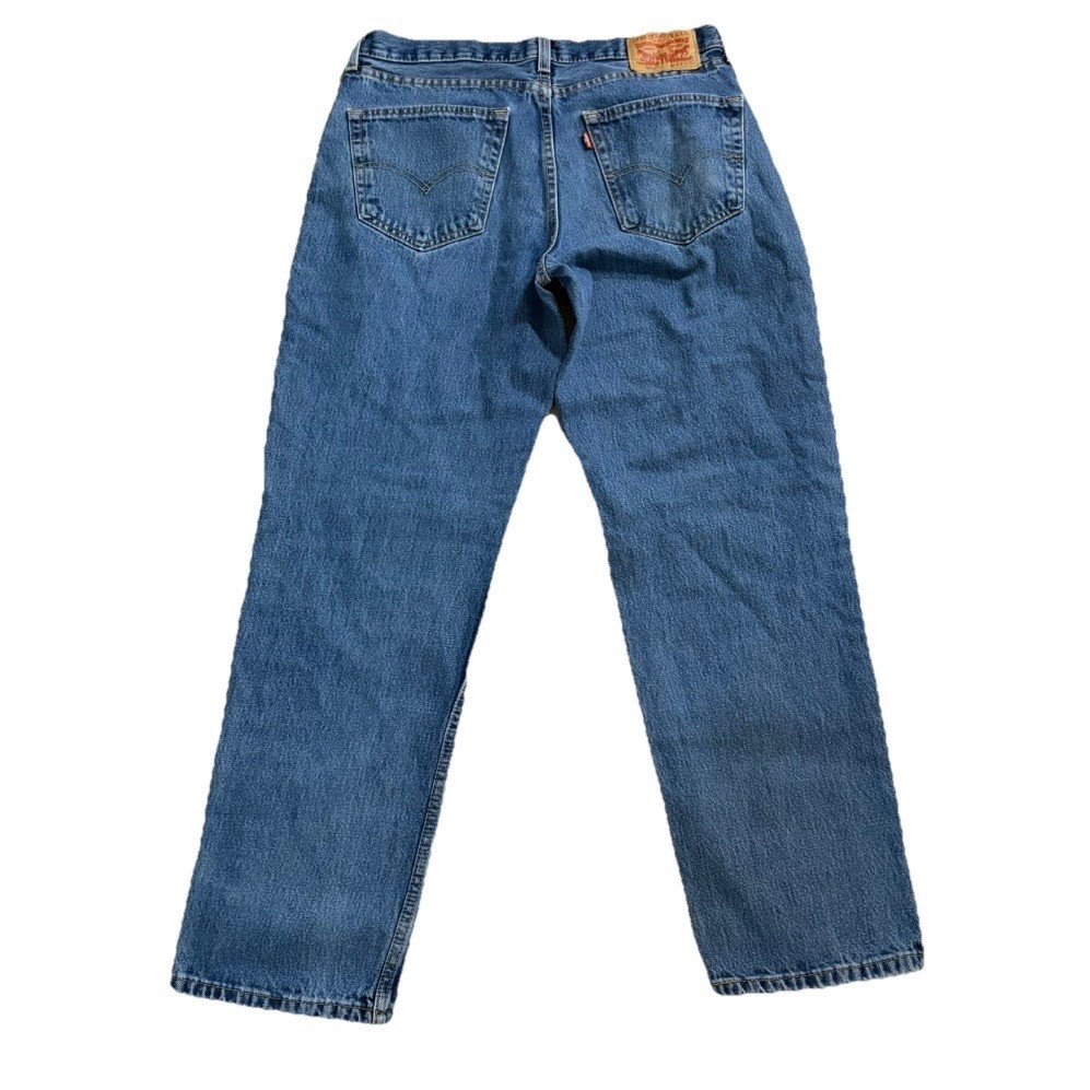 Levis 550 Relaxed Fit Blue Denim Jeans Men 34×32 (32×30) Medium Wash 100% Cotton