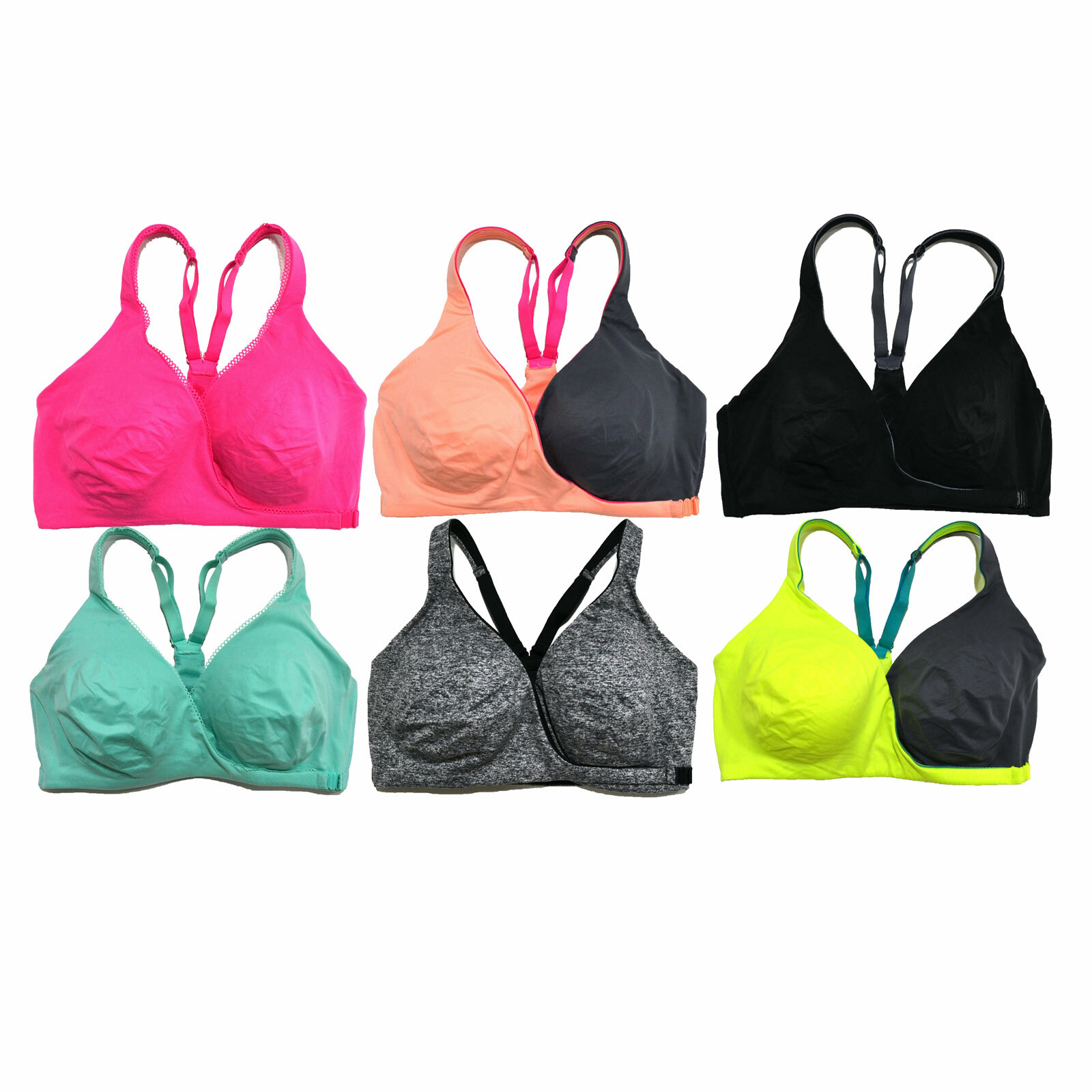 Victoria’s Secret Sports Bra Front Close Wrap Underwire Workout Top Vsx Gym New