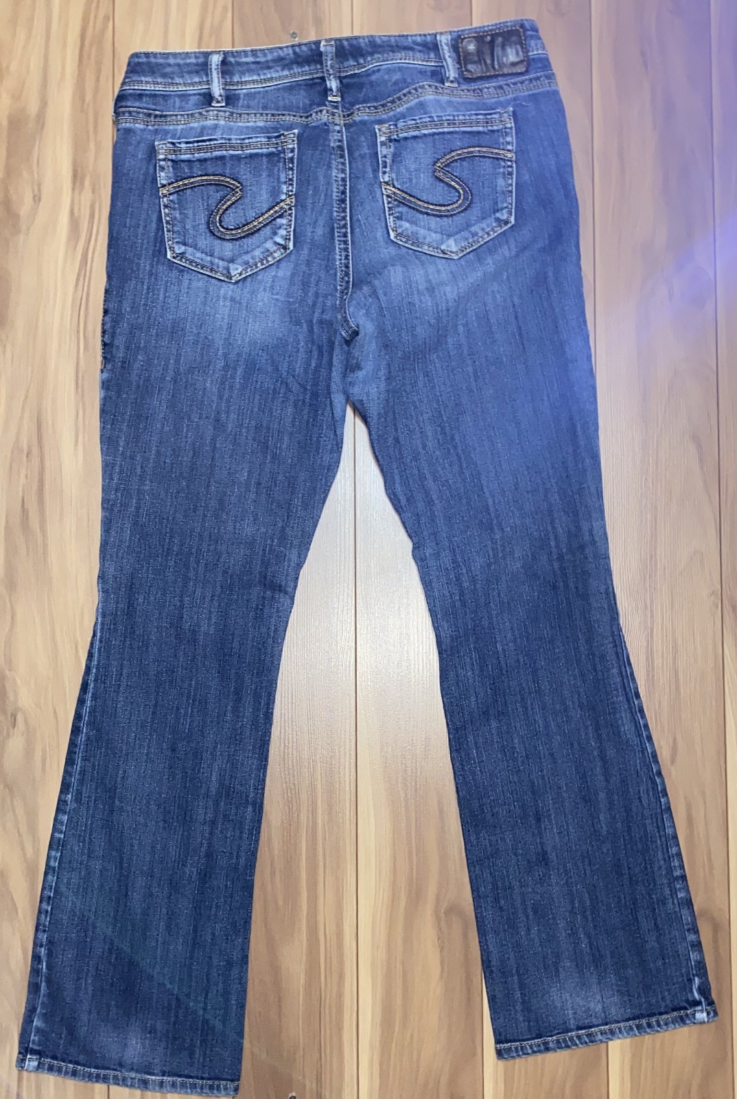 Silver Jeans Suki Mid-Rise Bootcut Jeans Women’s Size 16/33L Blue Denim Stretch