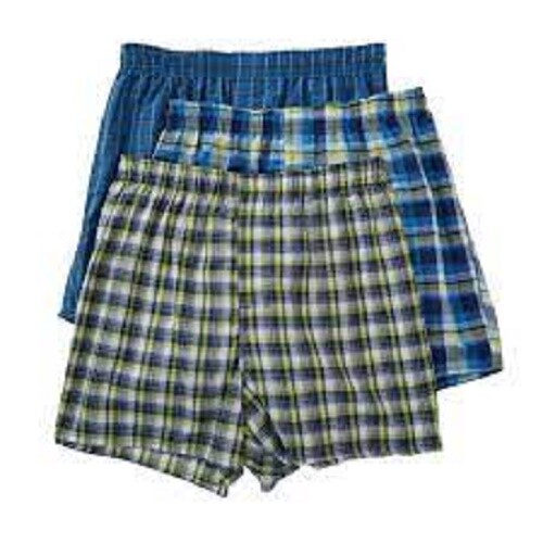 3, 6 Pack MEN’S Woven BOXER “Cotton & Tag Free” Size Up to 3XL