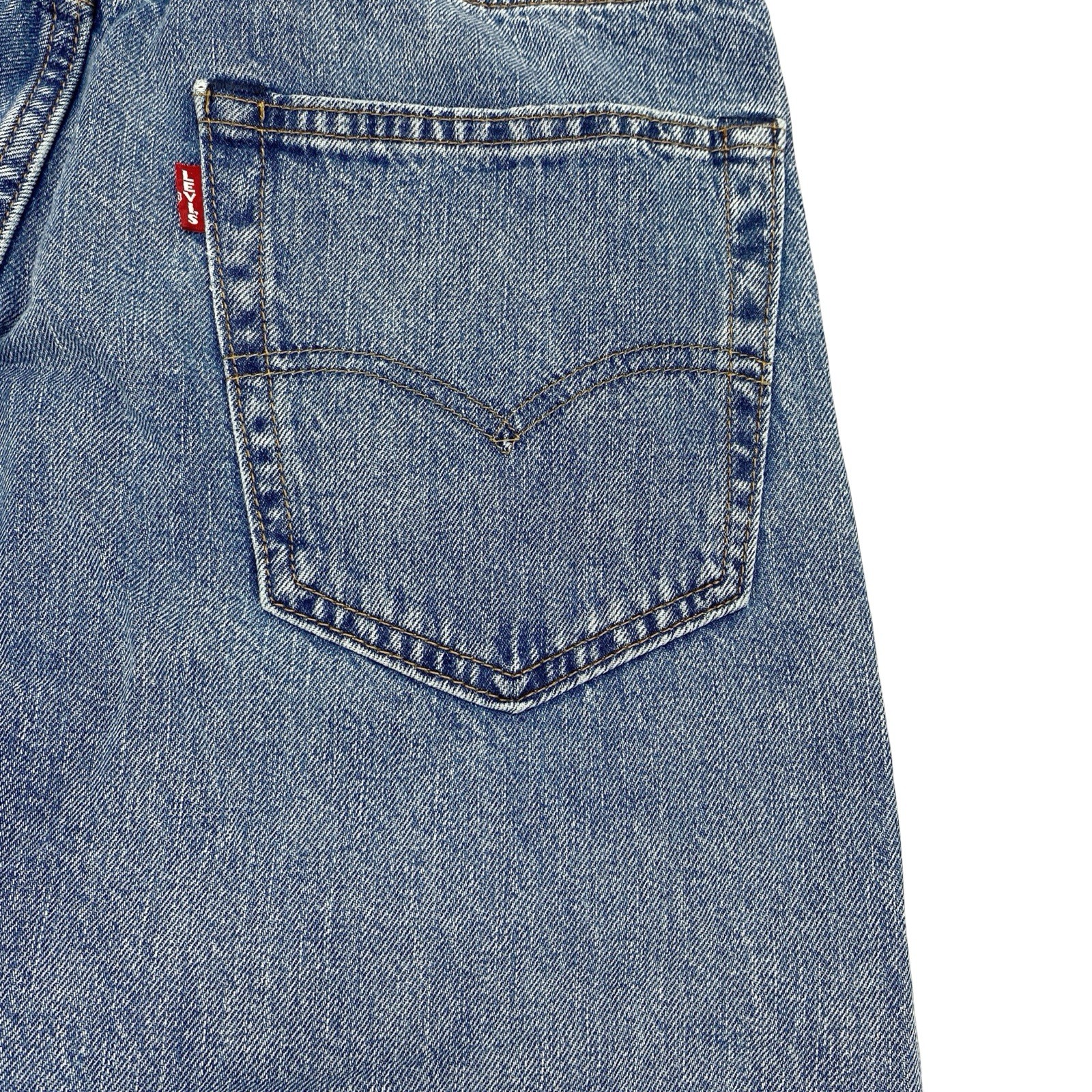 Levi’s Premium Men’s 505 Regular Fit Selvedge Denim Jeans Size 33 x 34