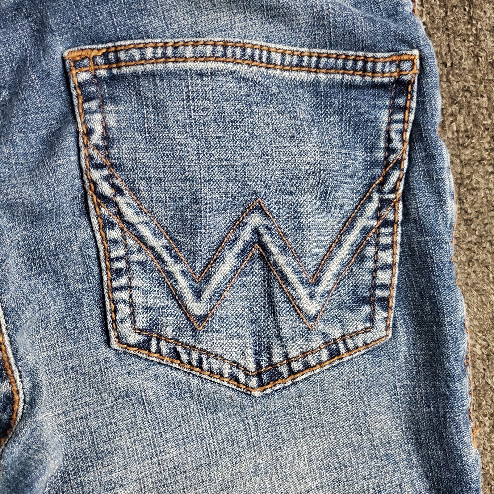Wrangler Willow Jeans Womens 1×34 Blue Ultimate Riding Medium Bootcut Fit 26×32