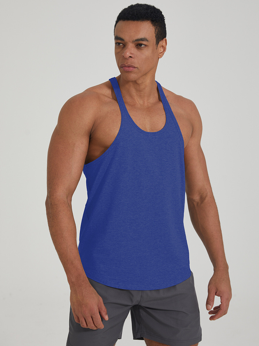 Men’s Gym Stringer Muscle Bodybuilding Shirt Tank Top Singlet Fitness Sport Vest