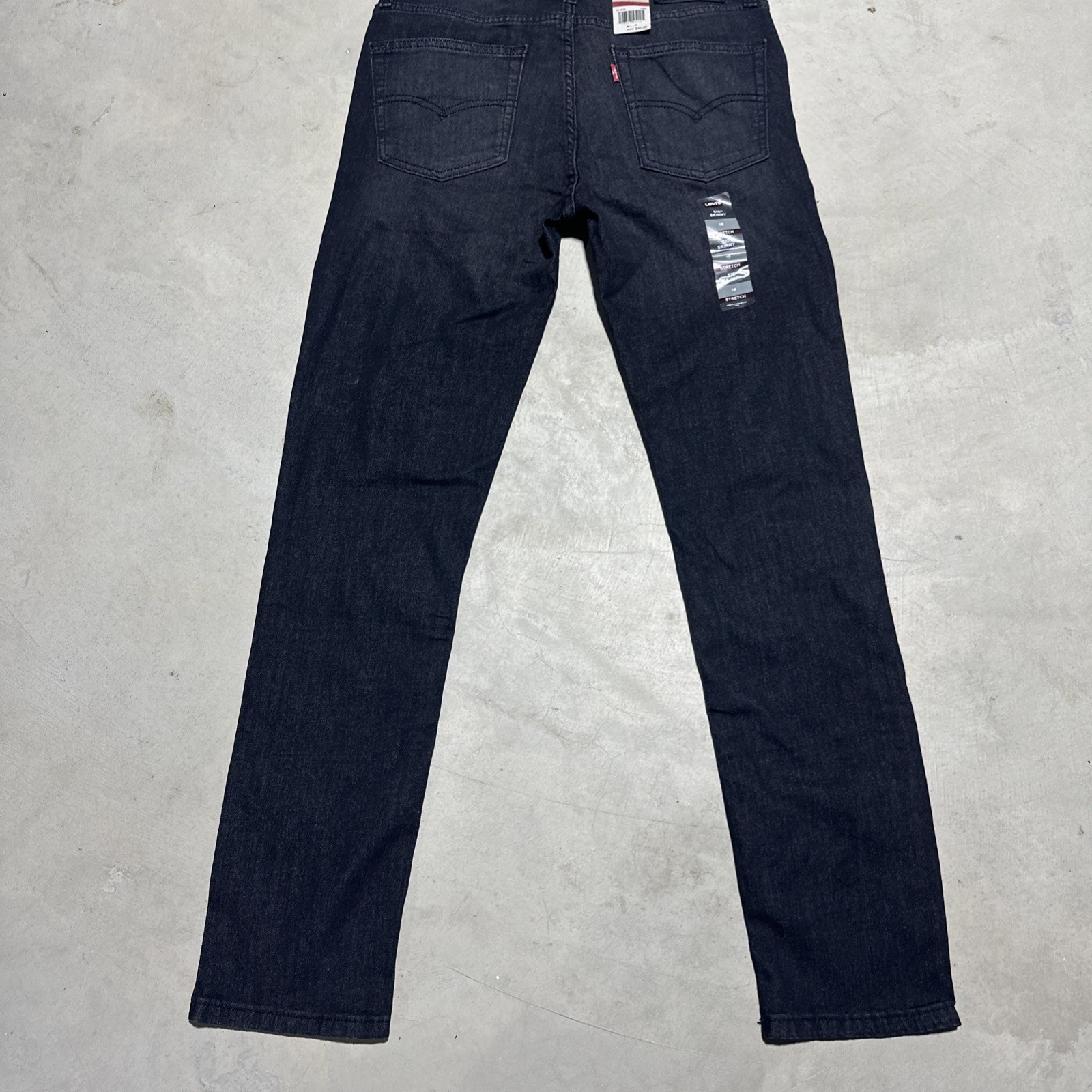 NWT LEVI’S 510 PERFORMANCE SKINNY JEANS YOUTH SZ 18 SZ 29×31 BLACK Boys Stretch