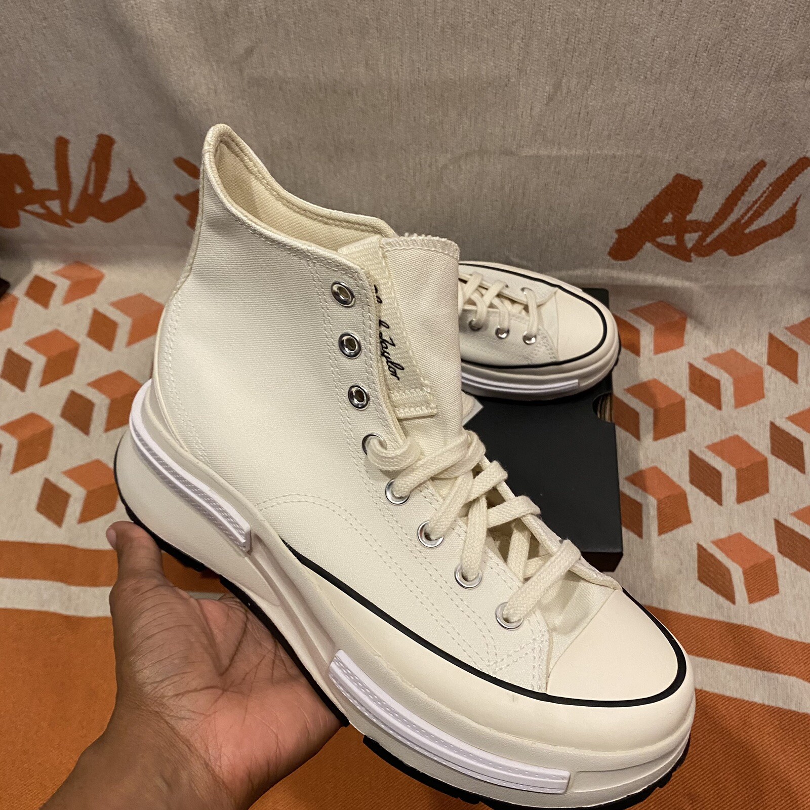 CONVERSE Chuck Taylor Run Star Legacy CX Egret / White (A00868C) Men 8 Women 9.5