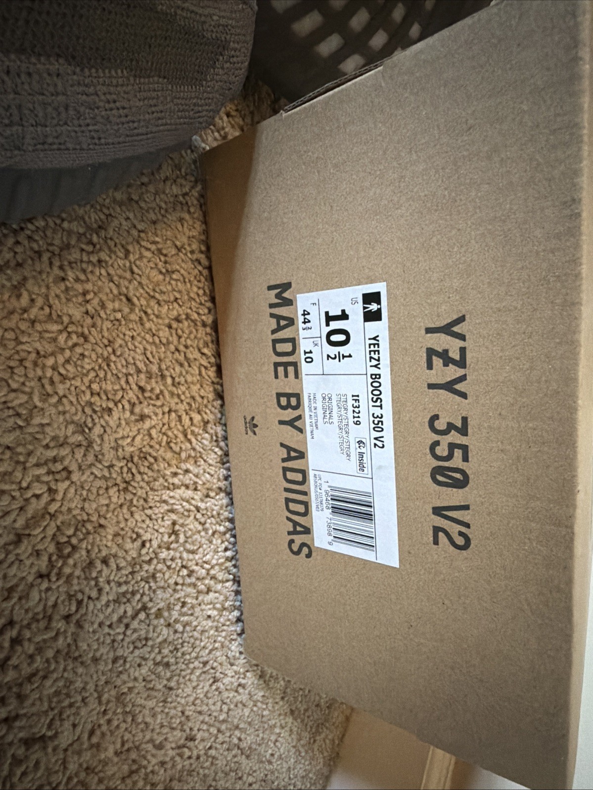 Size 10.5 – Adidas Yeezy Boost 350 V2 Steel Grey