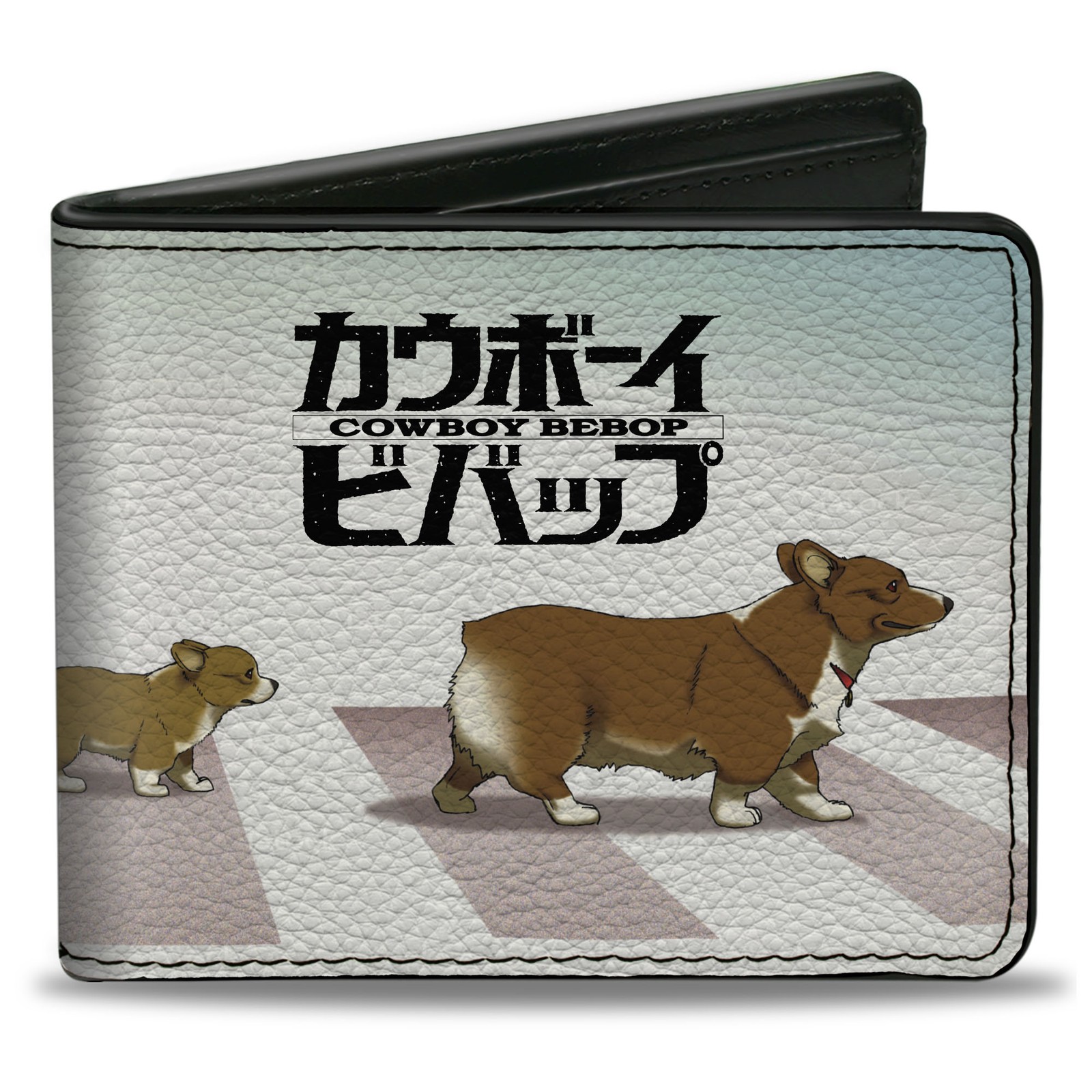 Bi-Fold Wallet COWBOY BEBOP Ein with Family Pose and Title Logo Blue Fade