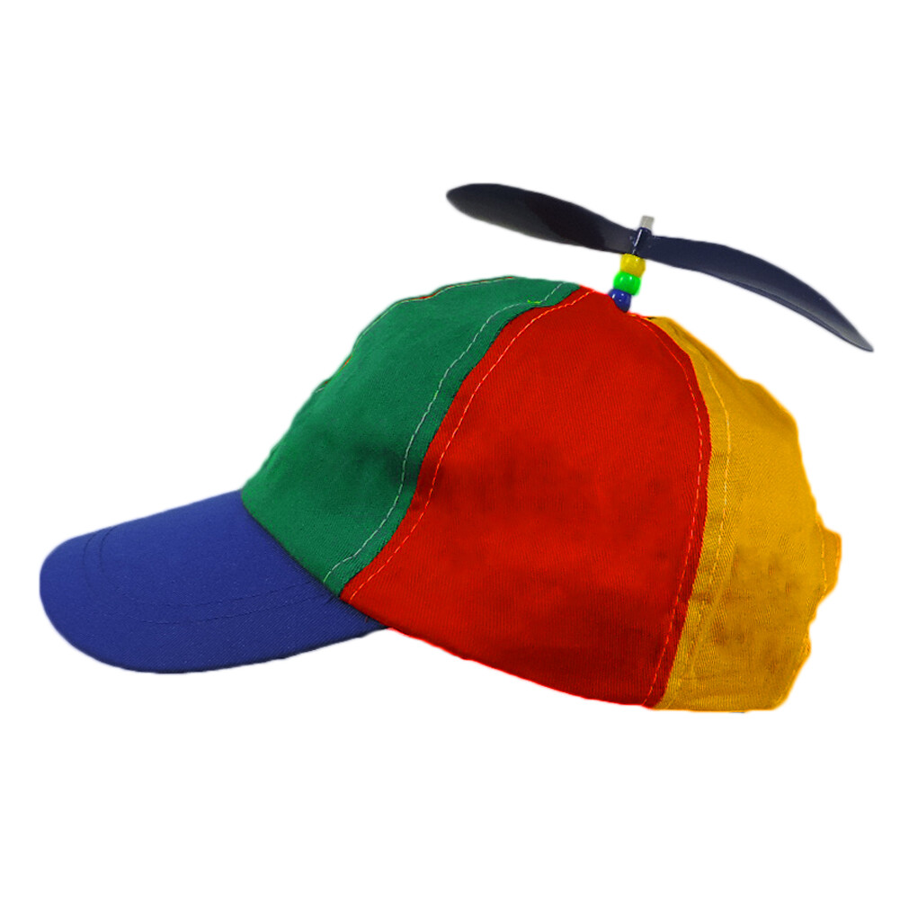 Toddler Children’s Propeller Beanie Multi Colored Clown Cap Baseball Hat