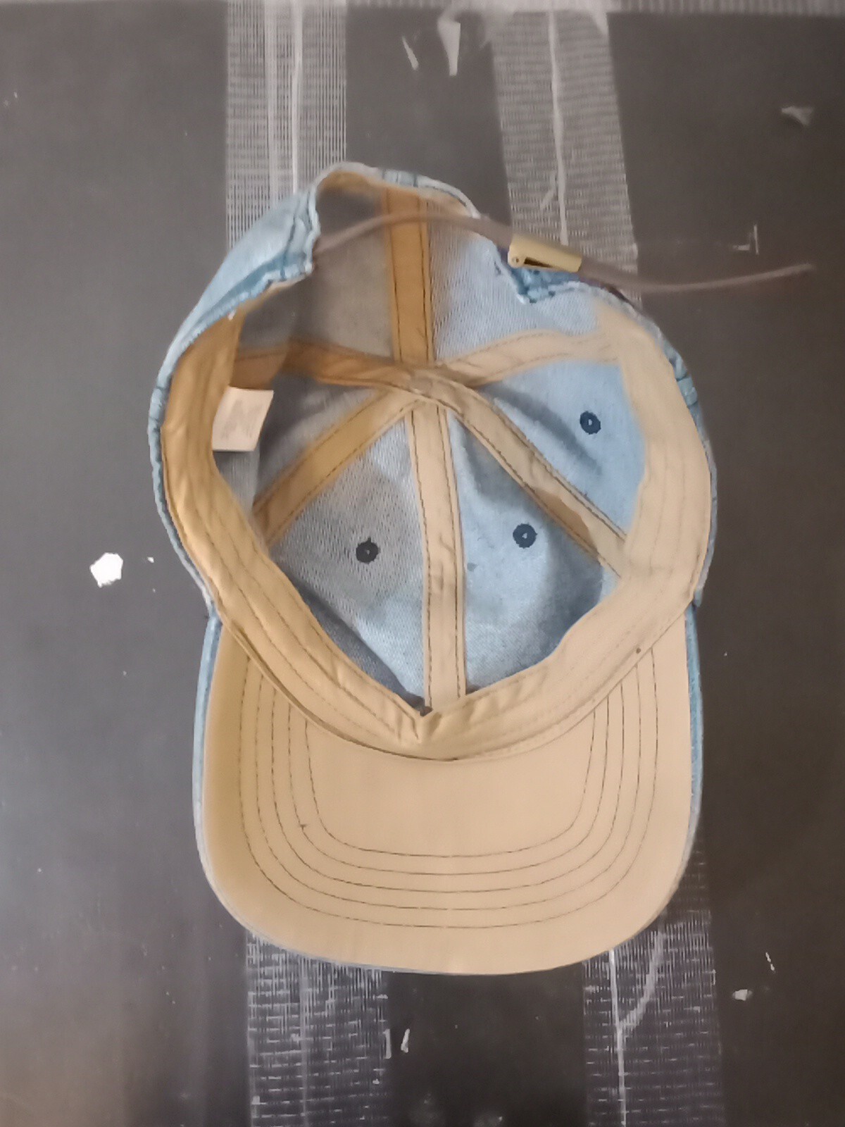 *NWOT Dyed Washed Cotton Plain Polo Style Baseball Ball Cap Hat Dad 2 Two Tone
