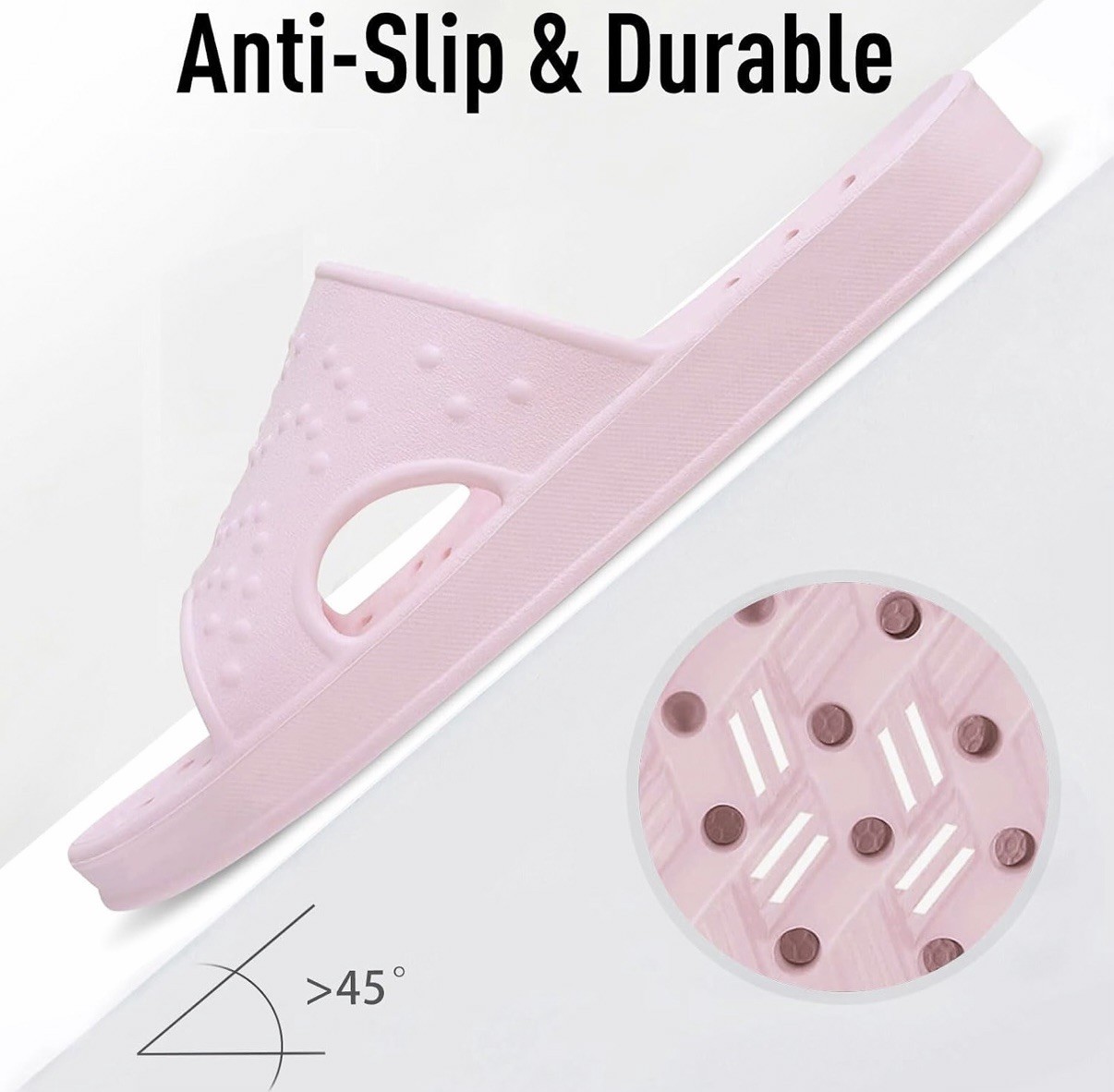 Shower Shoes for Women Men with Arch Support Quick Drying Pool Slides Lightweigh