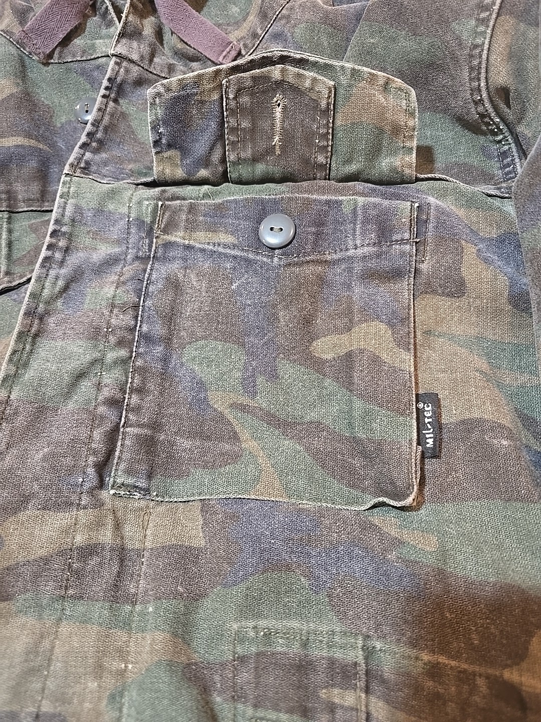 Vintage Mil-Tec Sturm Heavy Multi Camo Hoodie Jacket Size XL Military Germany?