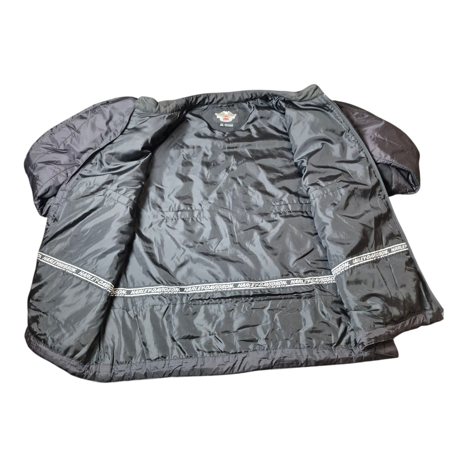 Harley-Davidson Men’s 2XL Tall FXRG Black Quilted Liner Jacket Zip Front