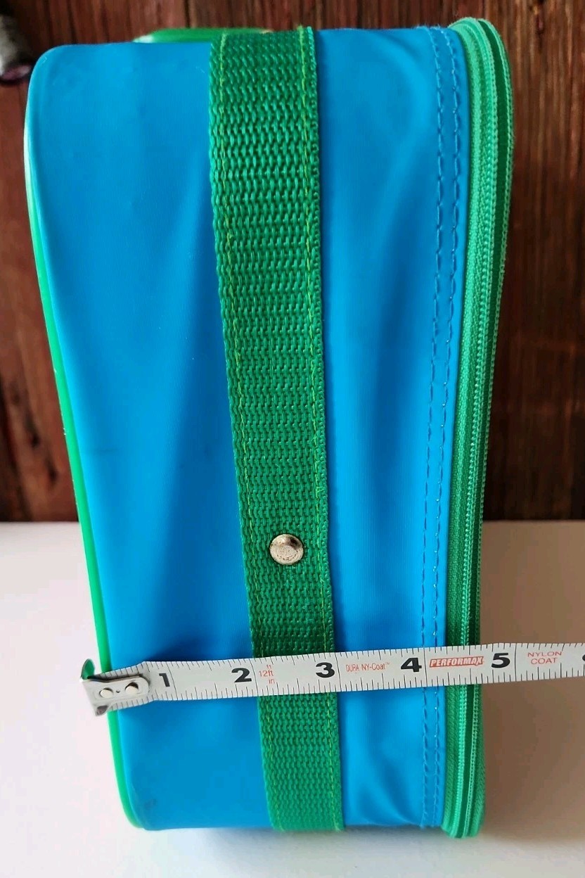 Vintage Barney & Baby Bob Kids Suitcase Multicolors 13×10.5 Inches