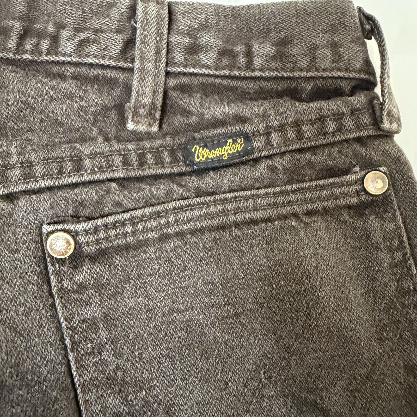 Wrangler Cowboy Cut Dark Wash Denim Straight Leg Regular Fit Jeans 33×34