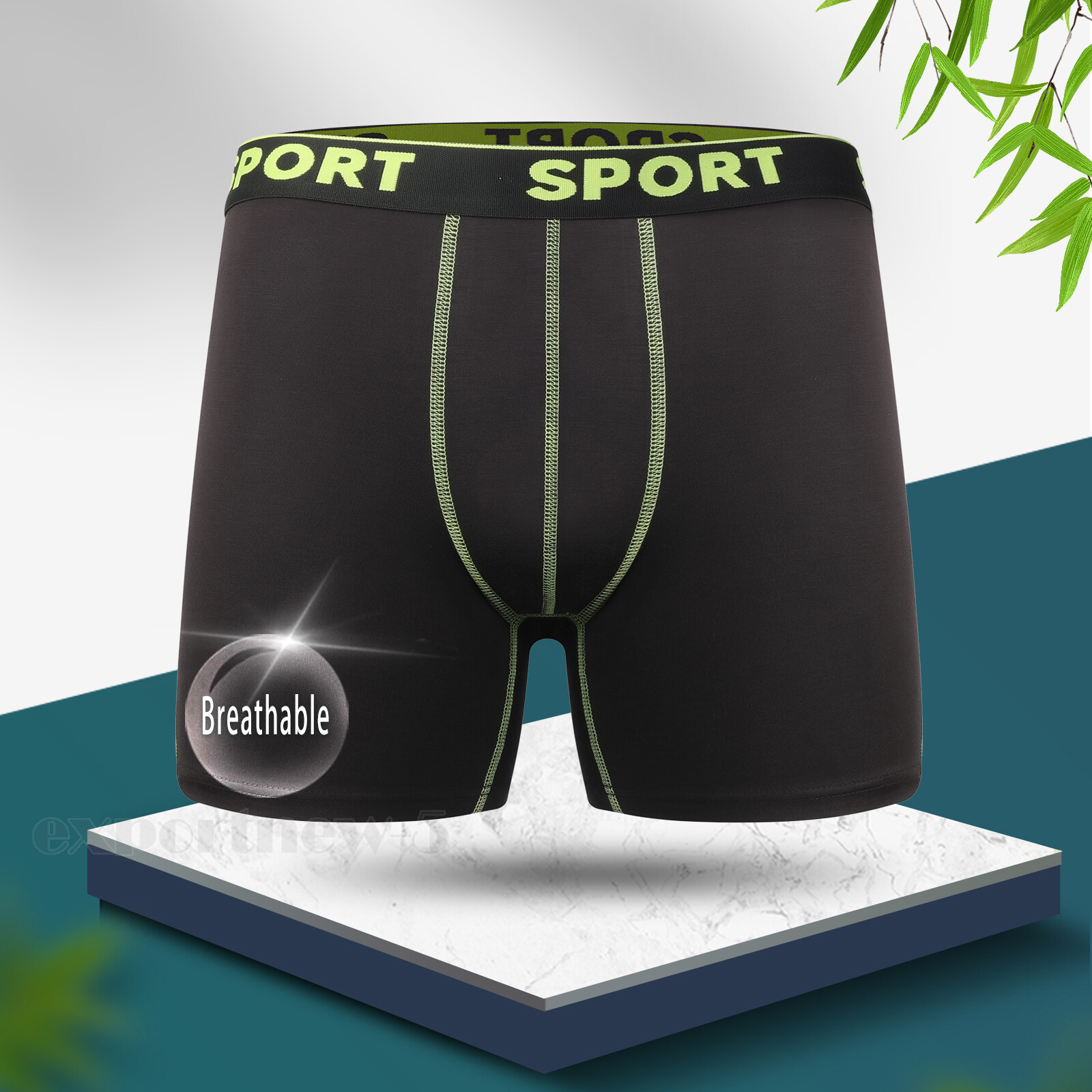 4 PCS Men’s Underwear Soft Boxer Briefs Breathable Comfortable Bamboo Trunks