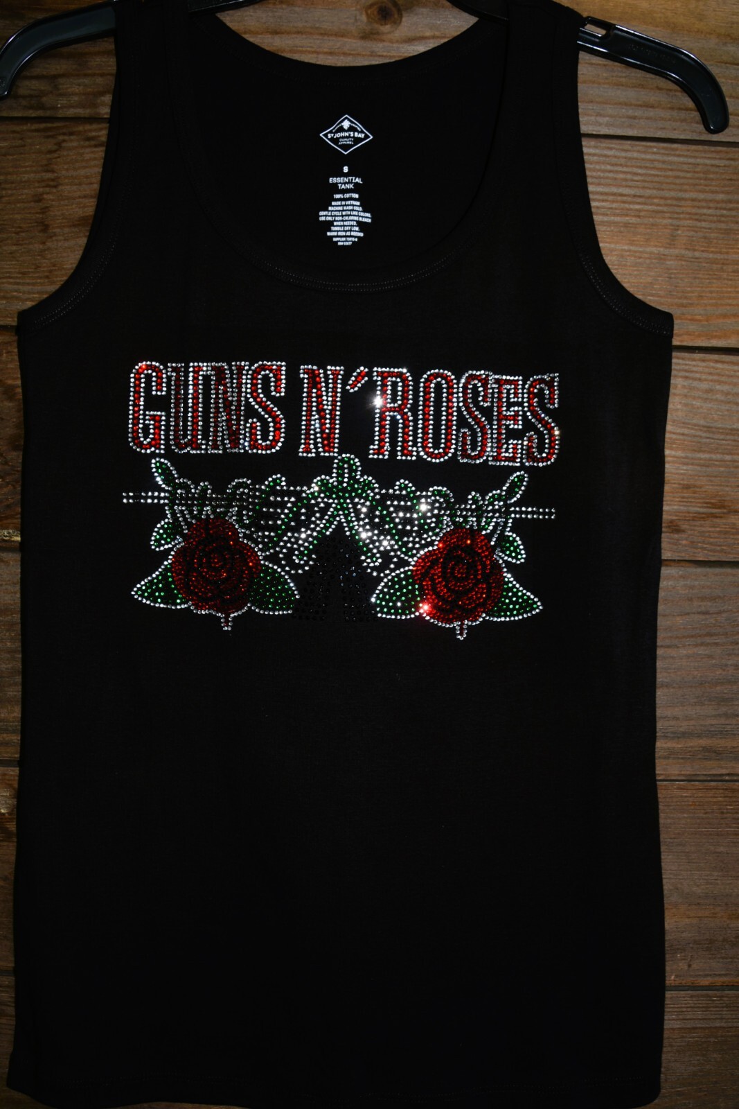 Guns N Roses rhinestone bling shirt or tank XS S M L XL XXL 1X 2X 3X 4X 5X roses
