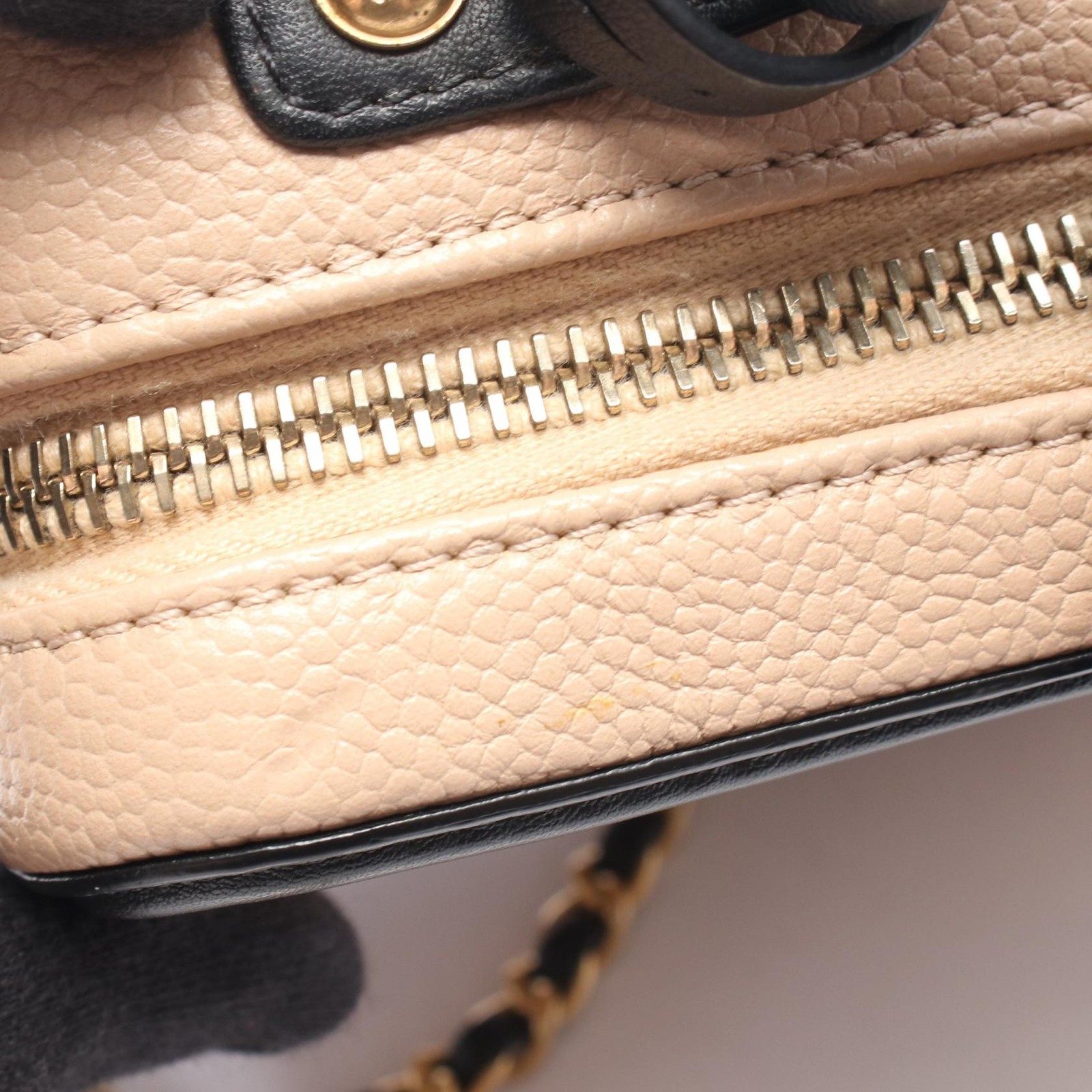 CHANEL CC Figley Small Vanity 2WAY Shoulder Bag A93342 Calfskin leather GHW