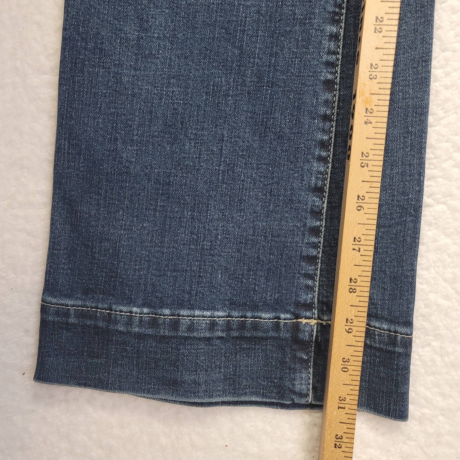 Wrangler 75 Years Flare Leg Blue Denim Bell Bottoms Jean 7X34 (29×31) Cowgirl