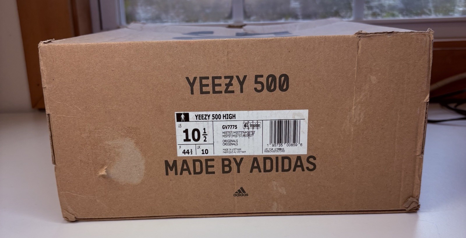 adidas Yeezy 500 High Mist Stone- Size 10.5
