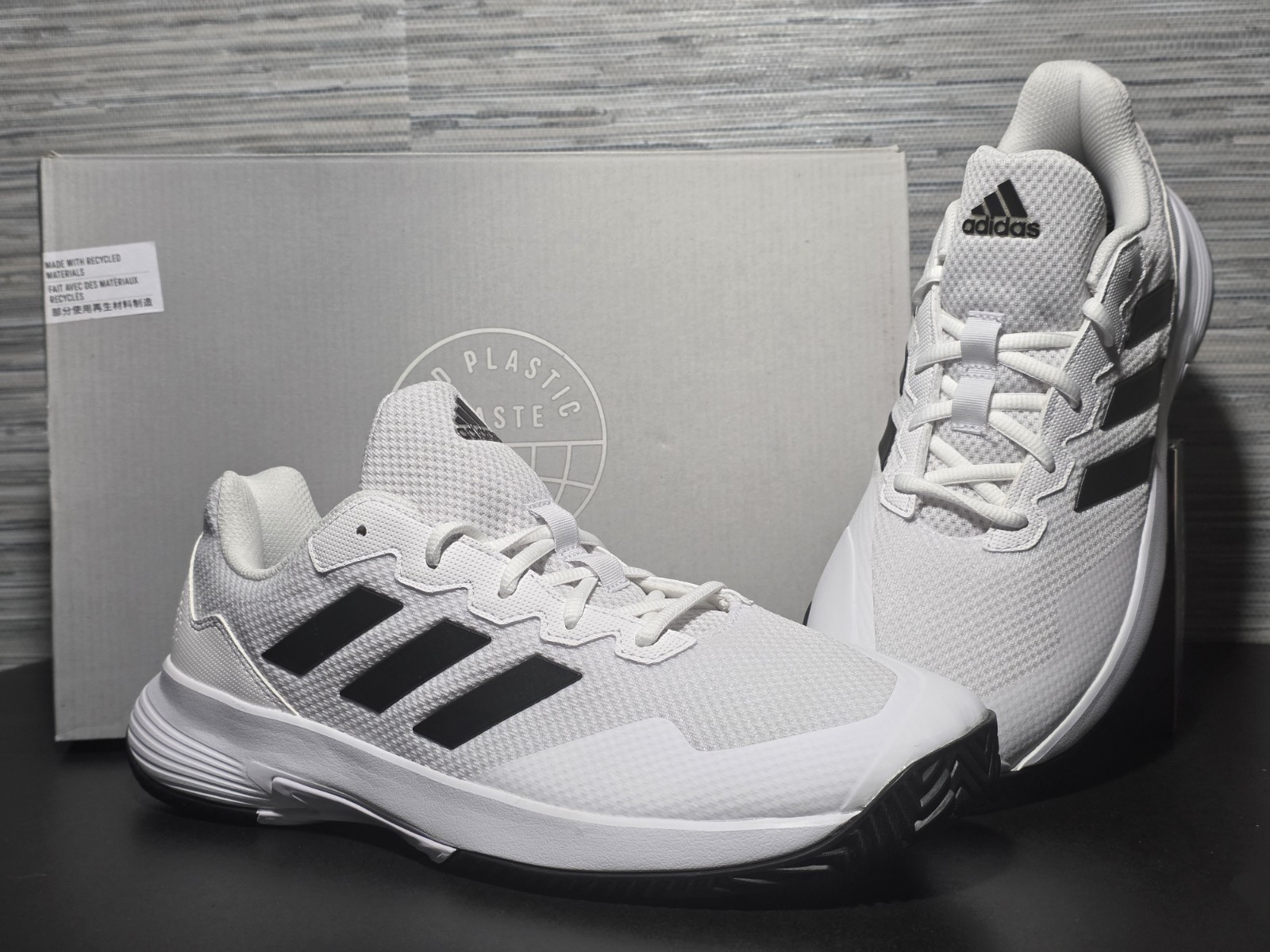 Adidas GameCourt 2 M ‘White Black’ Tennis Sneaker / GW2991 / Men’s Size 10.5