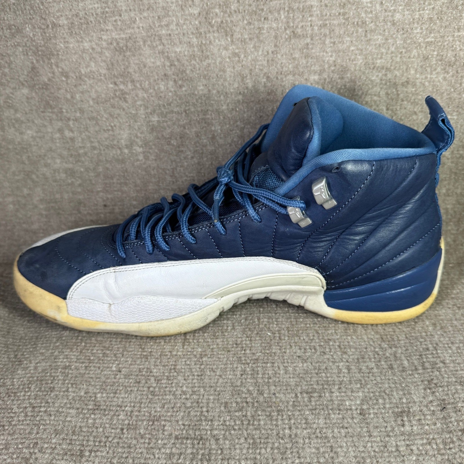 Jordan 12 Retro Obsidian 2020 Mens 13 Blue Indigo Stone 130690-404 Sneakers