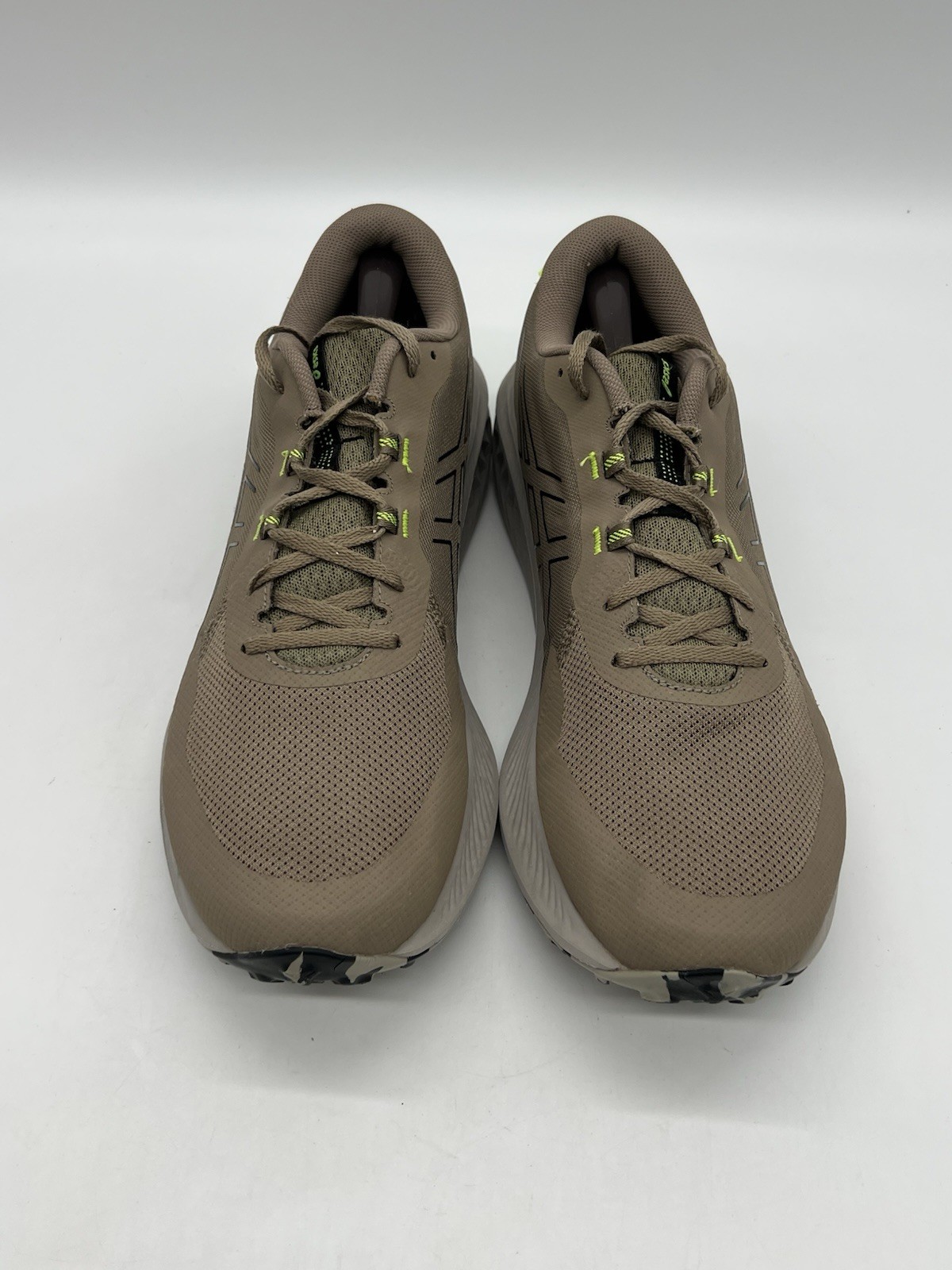 Asics Gel-Excite Trail 2 Men’s Size 14 Khaki Black Mesh Running Sneakers Shoes.