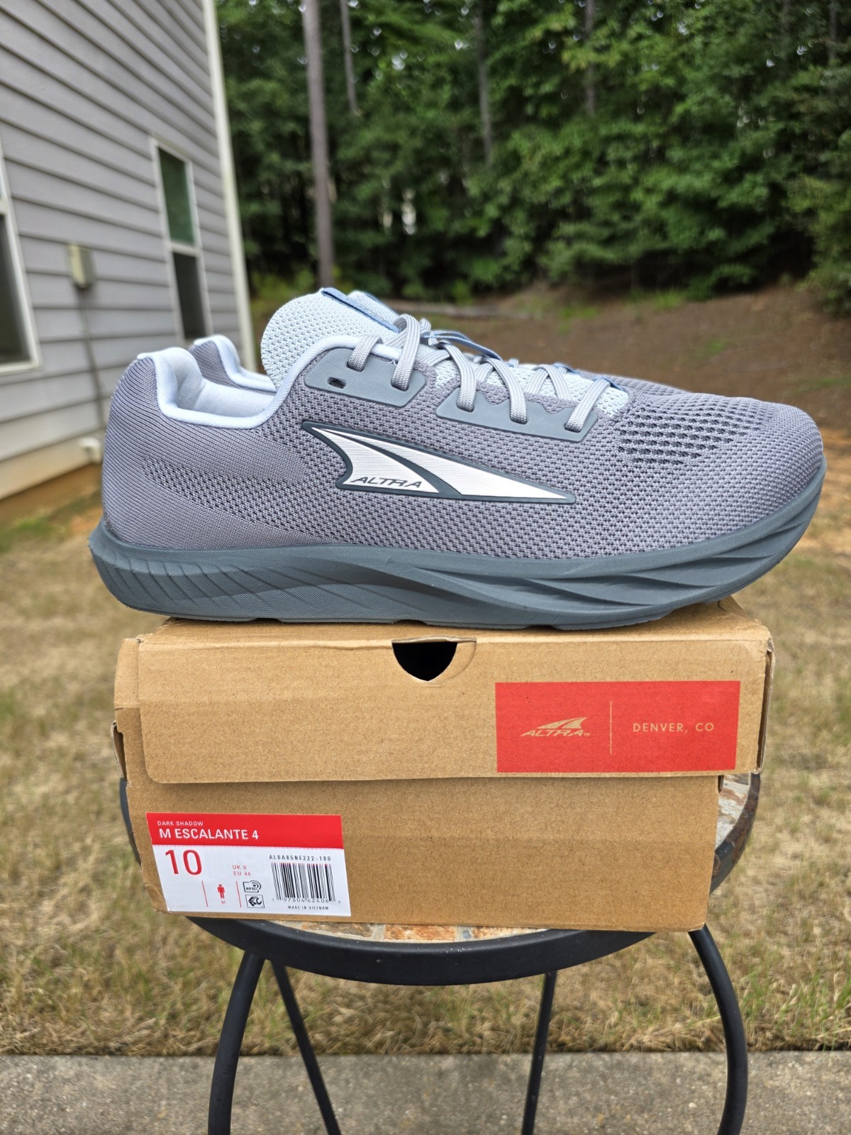 Altra Escalante 4 ALOA85NE222 Dark Shadow Running Shoes Men Sz 10 Worn 2x Box