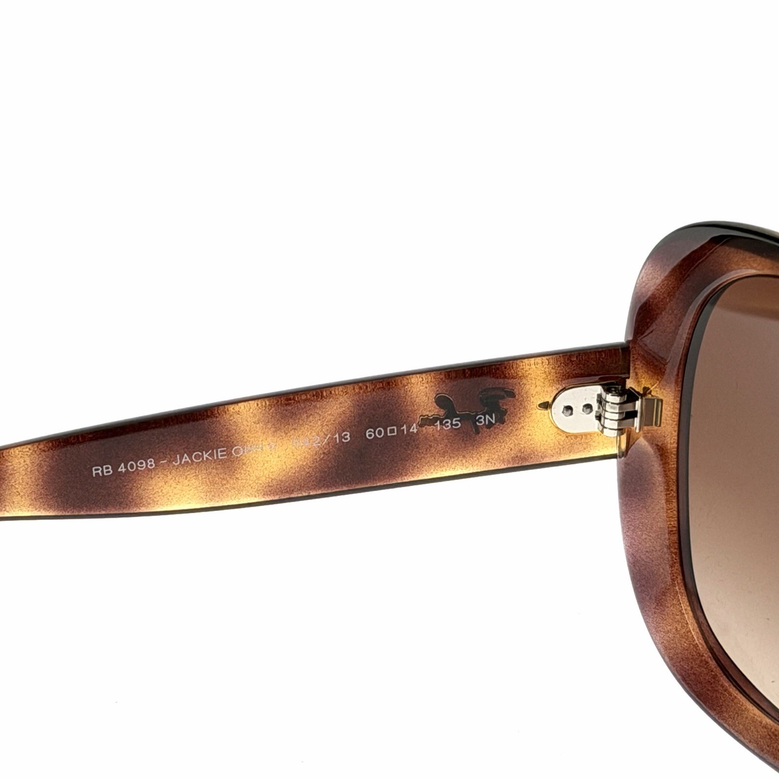 RAY-BAN JACKIE OHH II BUTTERFLY SUNGLASSES HAVANA BROWN GRADIENT RB4098 642/13