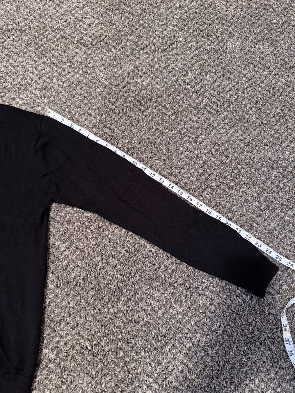 Hart Schaffner Marx Men Sweater Black Size Large 100% Fine Merino Wool