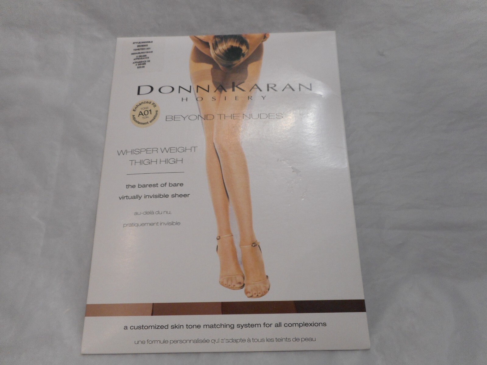 Donna Karan The Nudes Hosiery Whisper Weight Thigh High DKsoo3,A01 Medium