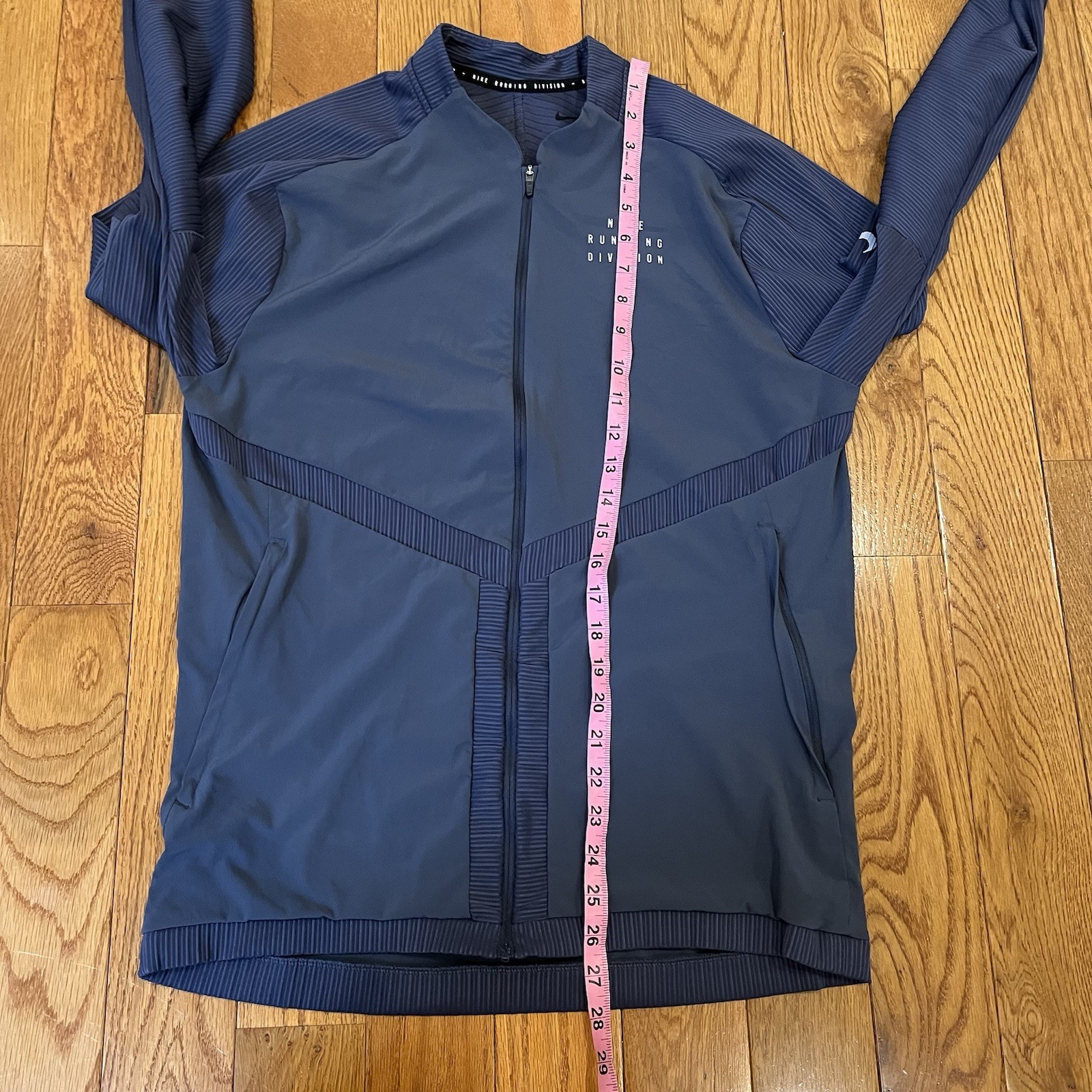 Nike Jacket Running Division Men Medium Blue Element Full Zip Lightweight DR8724