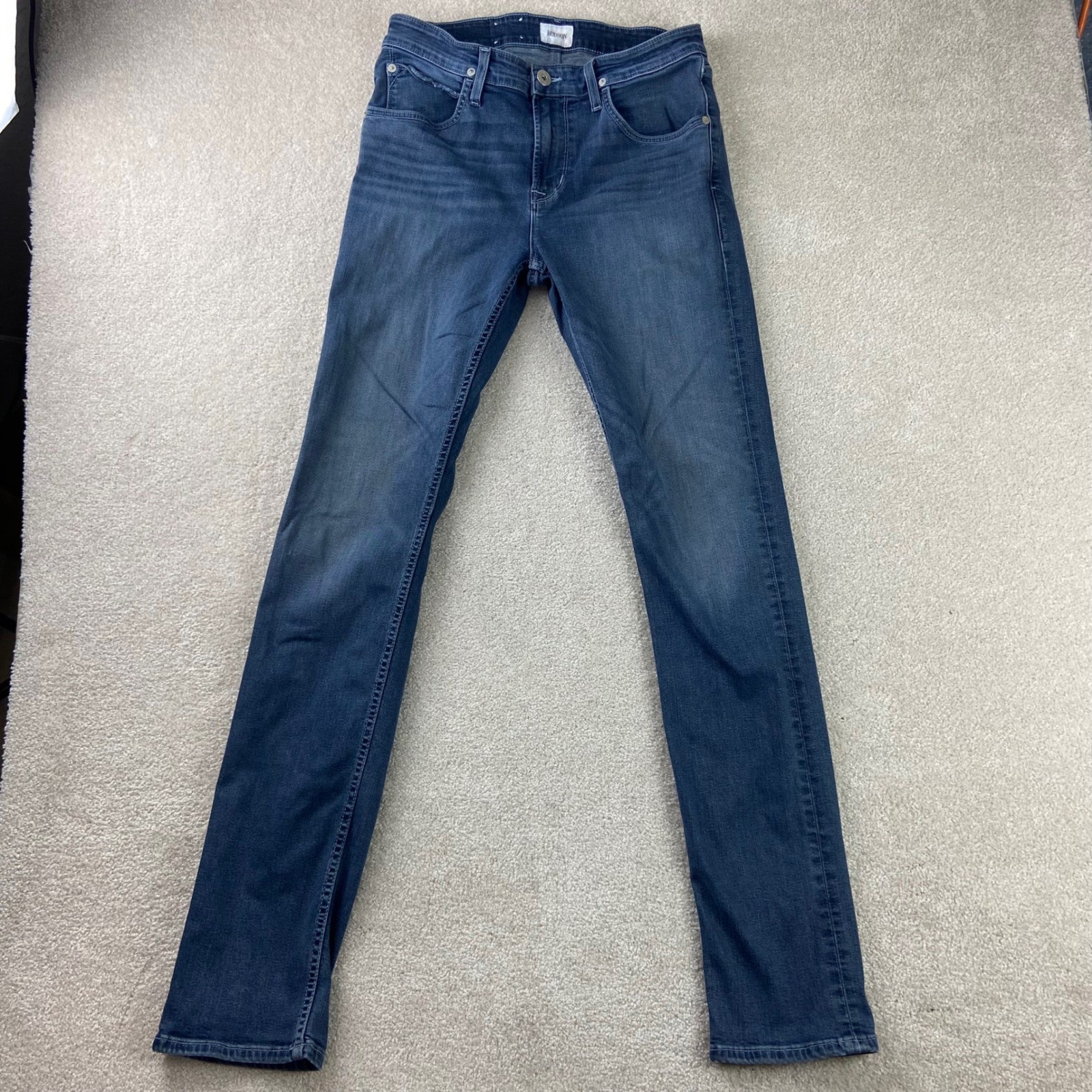 Hudson Blake Slim Straight Jeans Mens 31 Blue Stretch Denim Pants