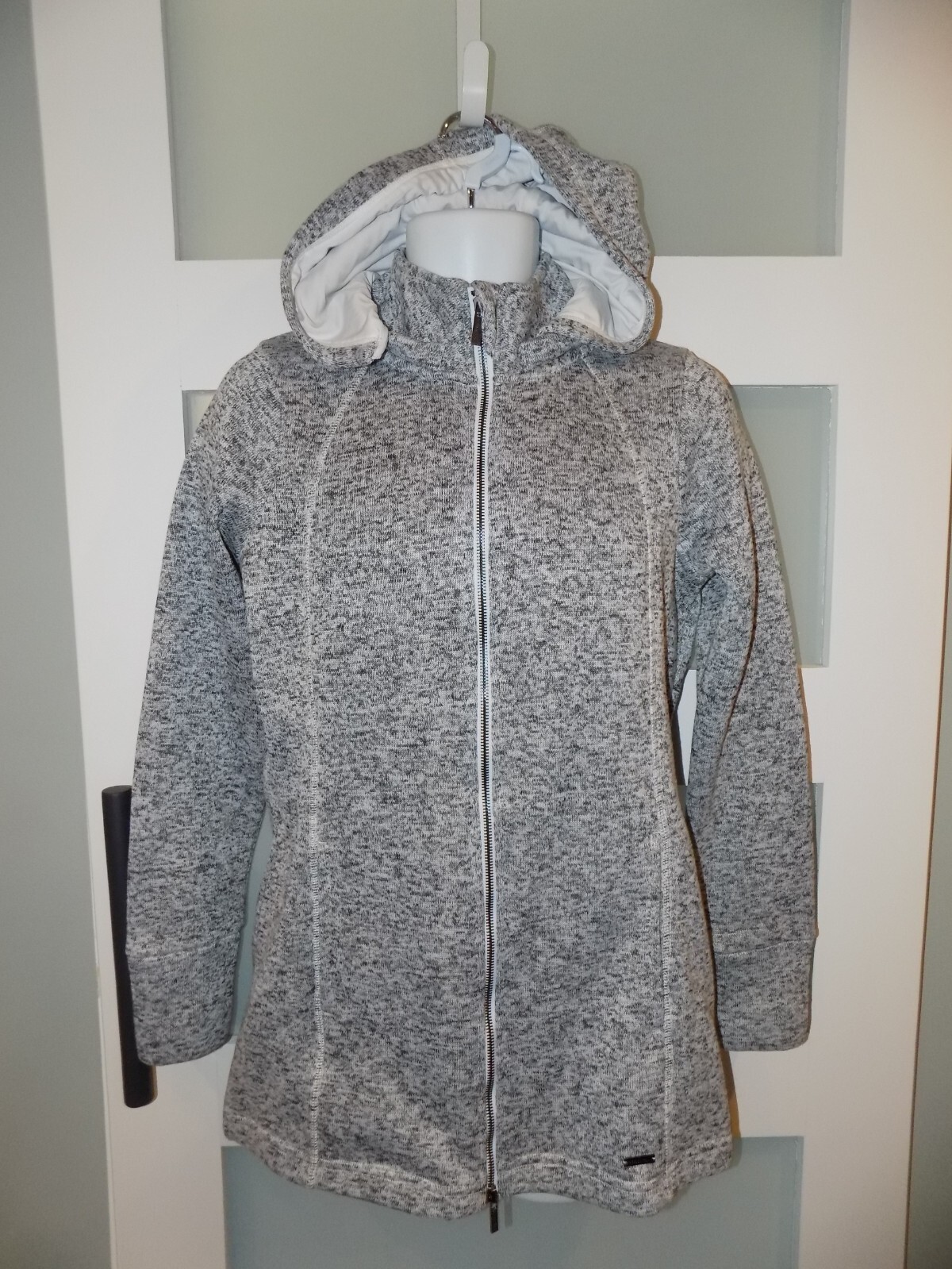 Freedom Trail by Kyodan Full Zip Fleece Jacket Hooded Gray Size M Women’s NWOT