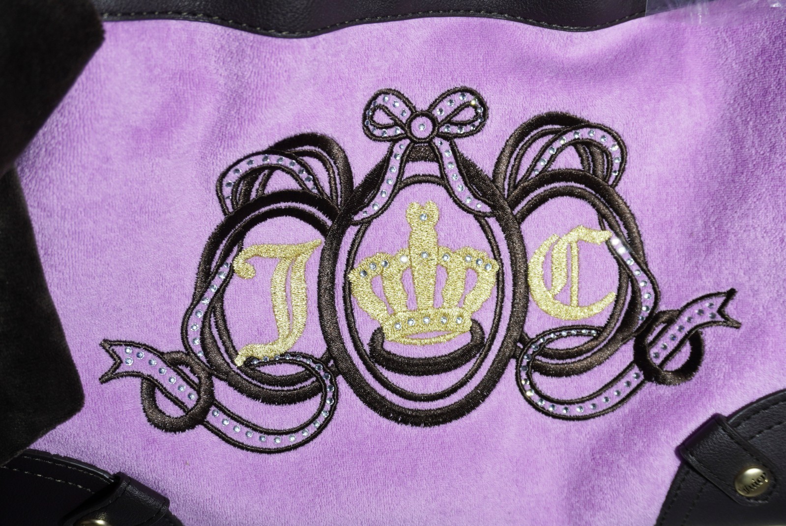 Juicy Couture Daydreamer Lovers Club Tote Violet Tulle Y2K Style Bag Purple