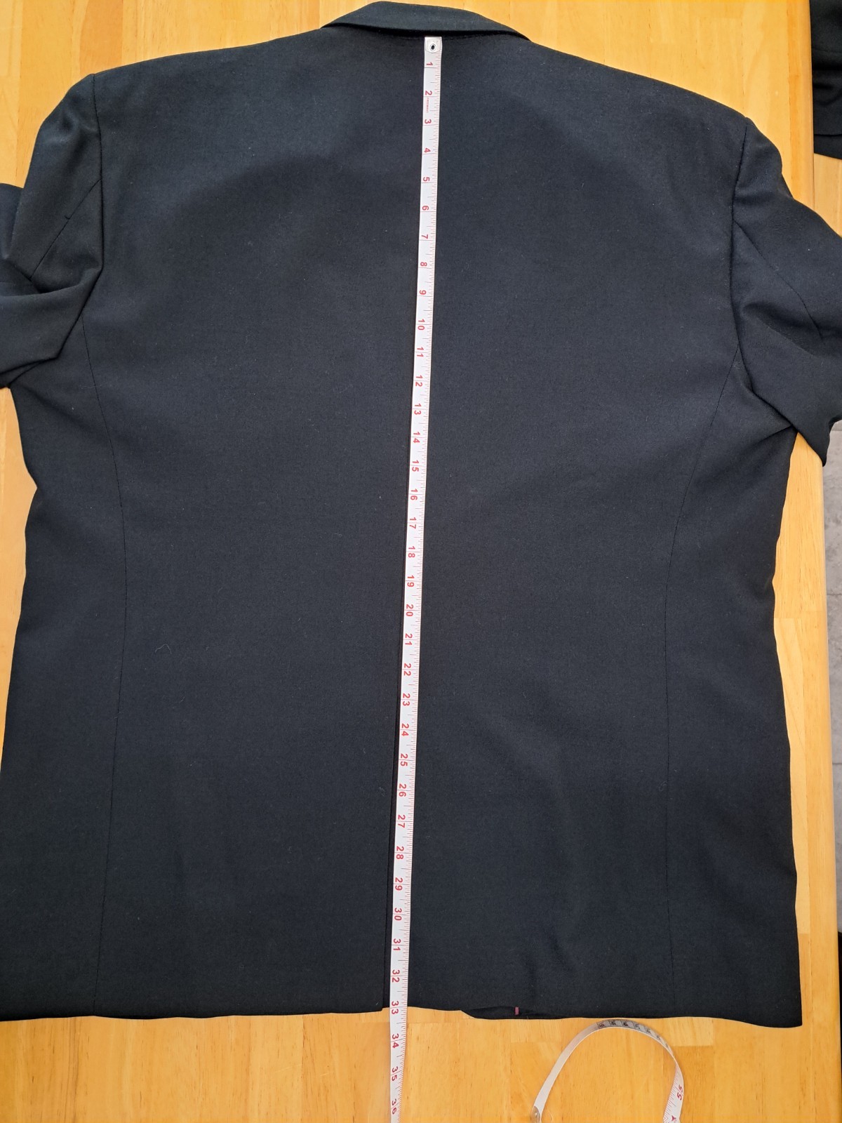 Stafford Tailored Fit Black Suit 50R Jacket 42×30 Pants Polyester & Worsted Wool