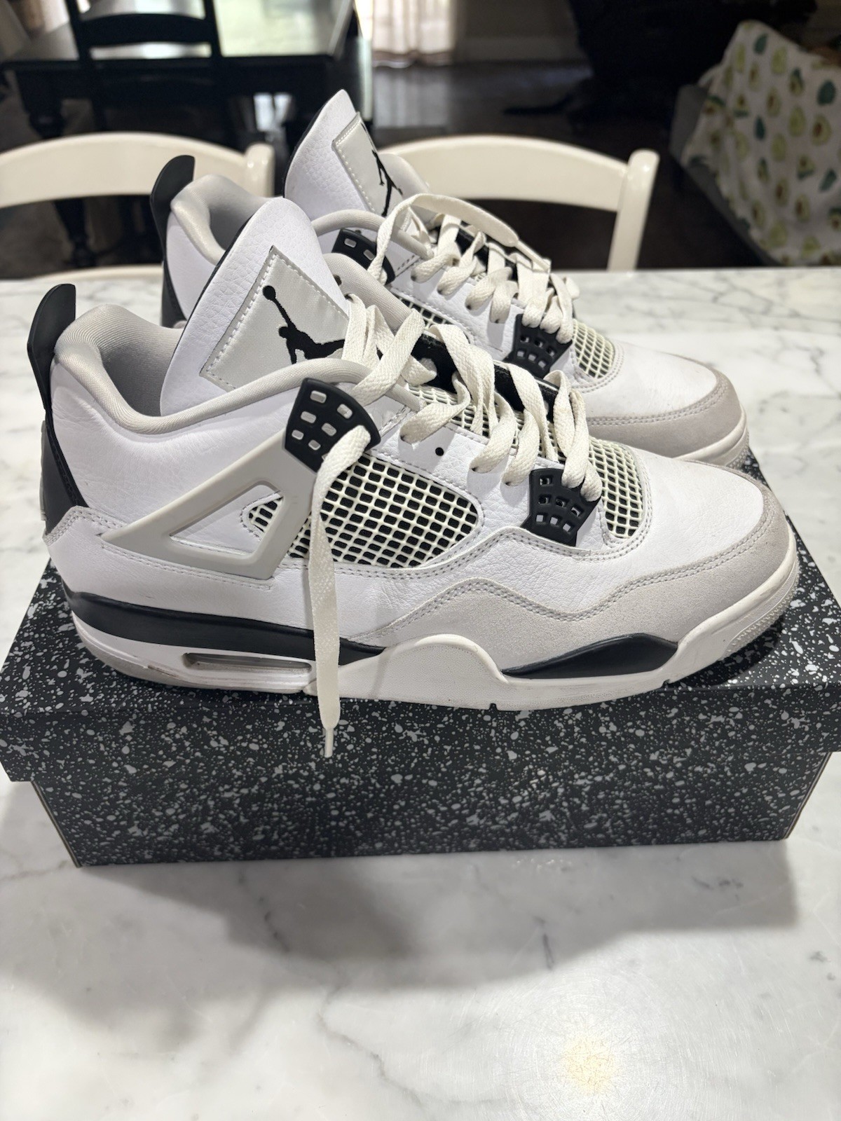 Jordan Air Jordan 4 Retro 2024 Military Blue White/Black Mid Top FV5029-141