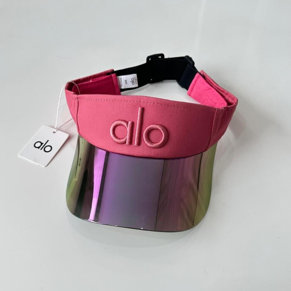 Pink Rose Adjustable Sun Visor Hat Iridescent Wide Brim UV Protection NWT