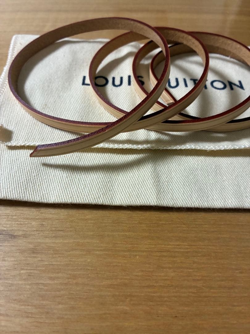 Louis Vuitton Noé Replacement Drawstring Strap Beige Leather Genuine New