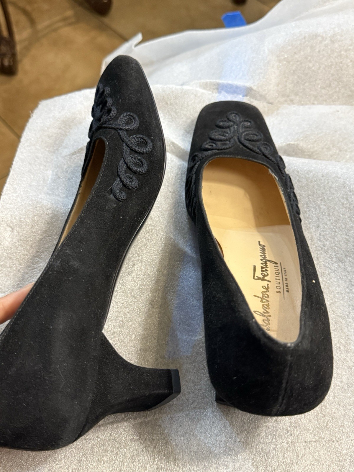 Black Marcachi Women’s Ferragamo Heels