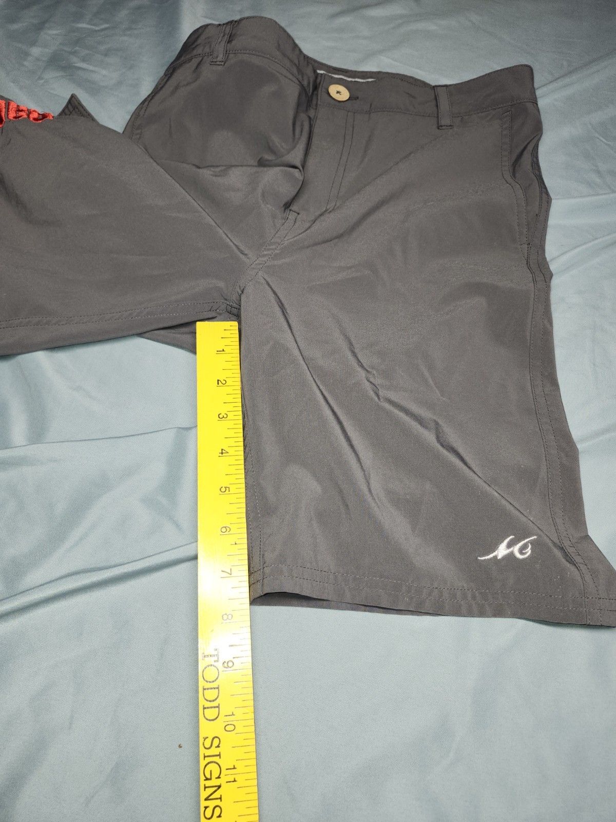 Mojo Sportswear Rapala Embroidered Grey Shorts Size Small Fishing Clothes