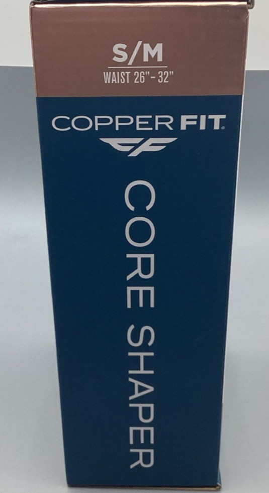 COPPER FIT CORE SHAPER SUPPORTS BACK Shapes waist S/M 26″-34″ Copper Infused New
