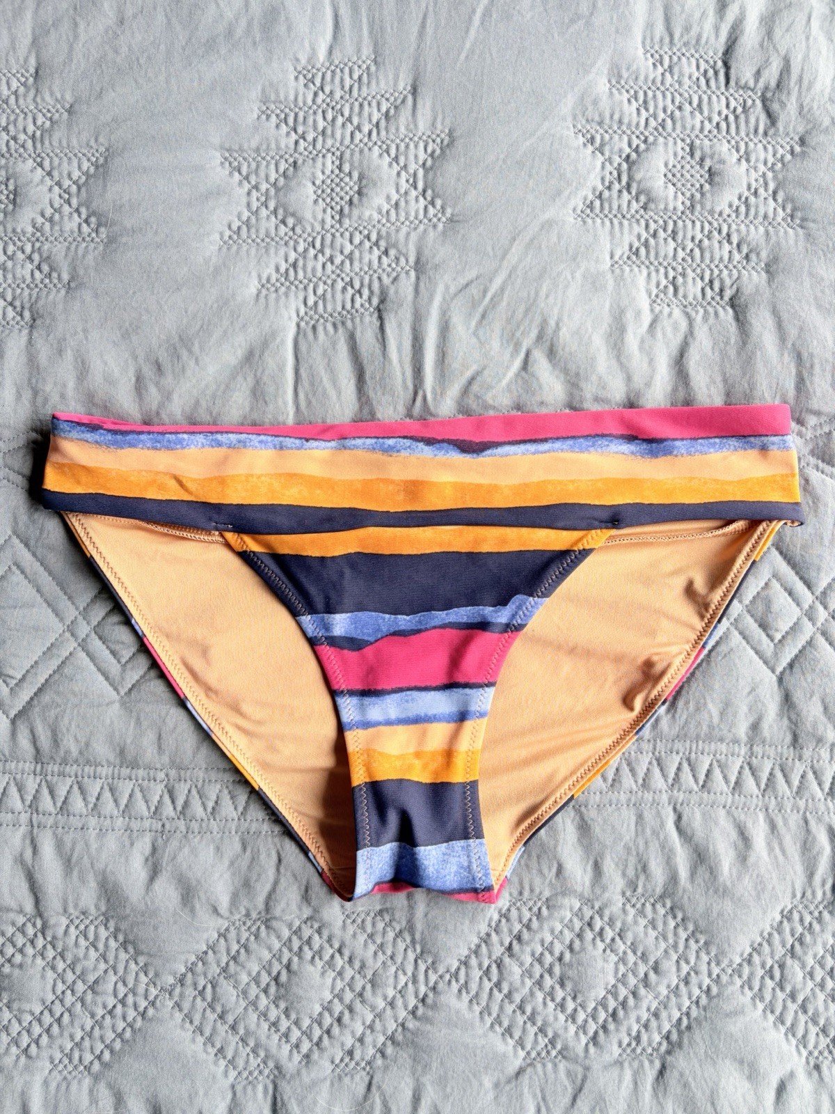 Aerie Bikini Bottom Colorful Striped Size Small Women’s
